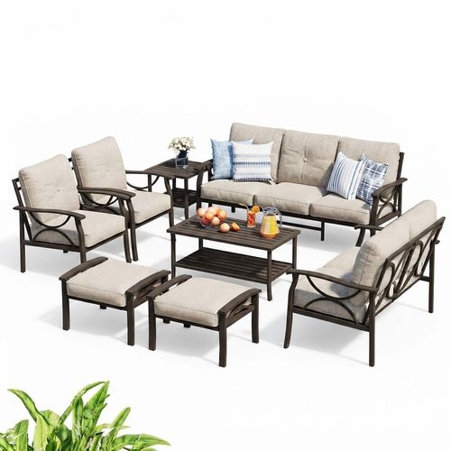 8-Piece Outdoor Sectional Sofa Set
